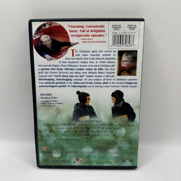 A Christmas Story DVD Warner Home Video Comedy Rated PG Full Screen - Picture 3 of 4